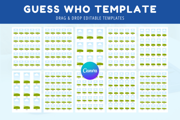 Download Guess Who Template Canva Editable PDF - Canva editable Collection