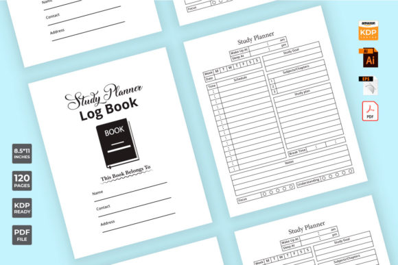 Download Study Planner KDP Interior Notebook - Premium Resources